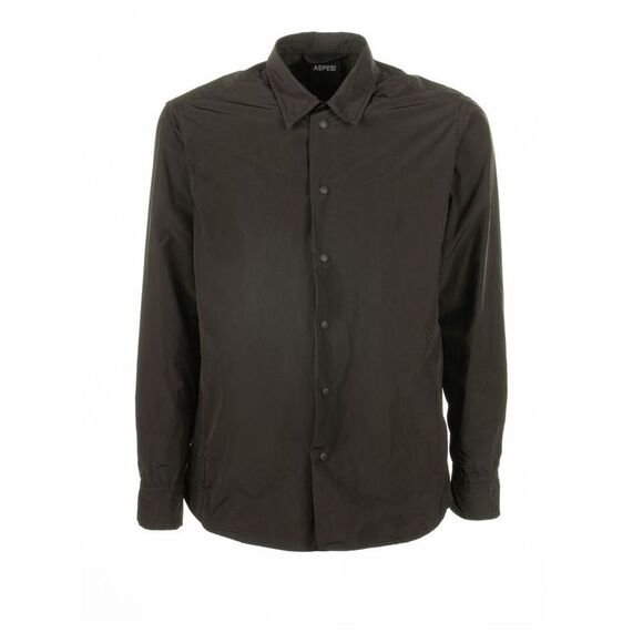 ASPESI Men's Long Sleeve Button-Up Shirt Men MILITARY Outerwear